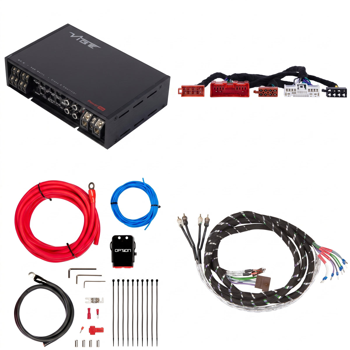 VIBE POWERBOX80.4 + PTAK-082 | Plug & Play Versterkerset | Diverse Mazda modellen