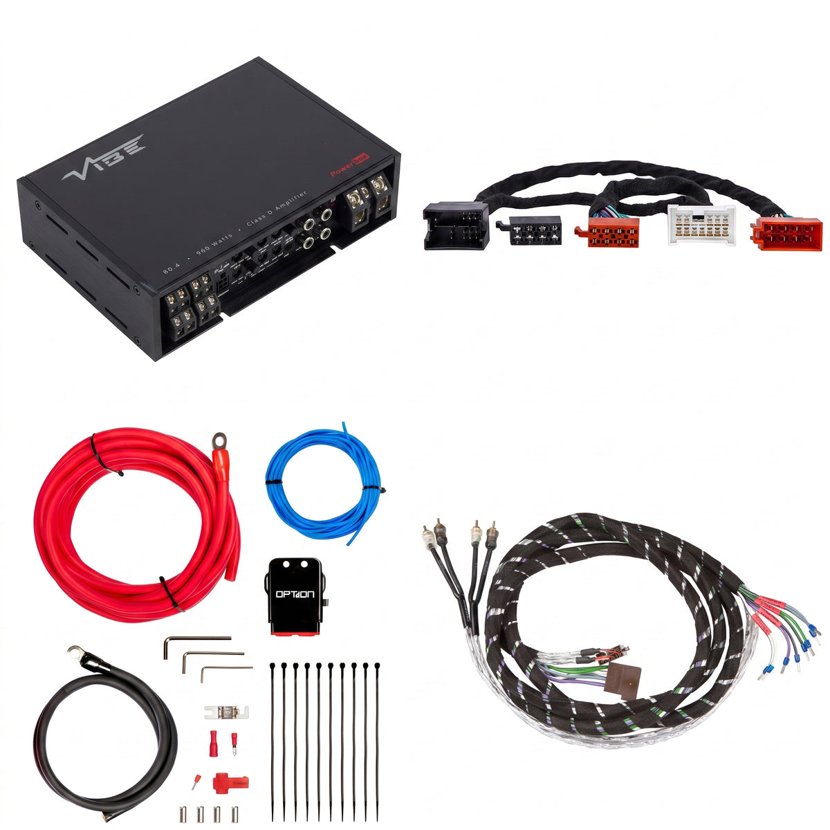 VIBE POWERBOX80.4 + PTAK-093 | Plug & Play Versterkerset | Dacia