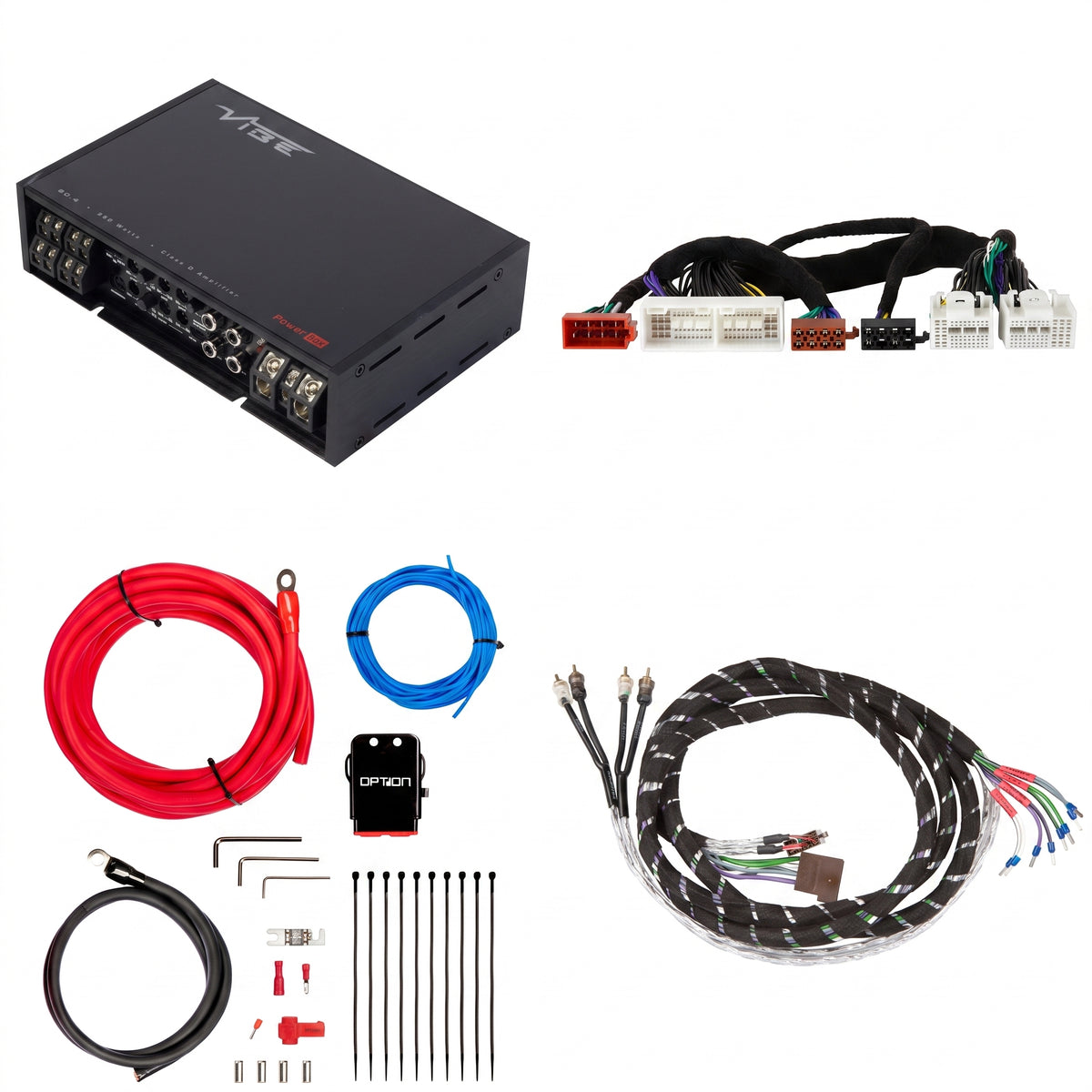 VIBE POWERBOX80.4 + PTAK-101 | Plug & Play Versterkerset | Hyundai & Kia