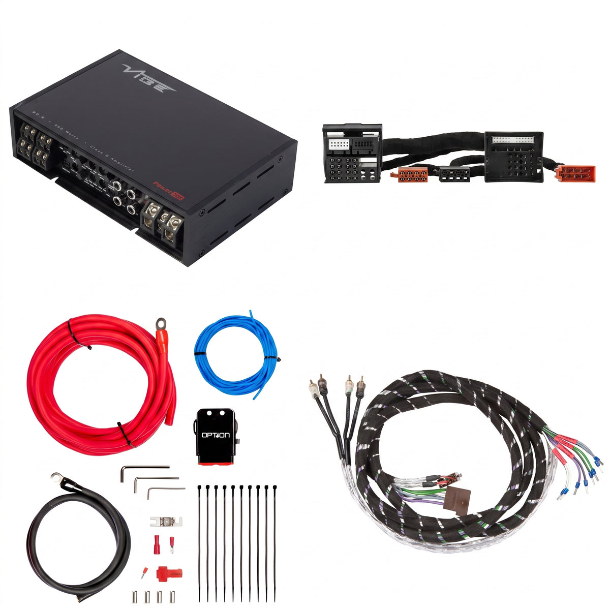 VIBE POWERBOX80.4 + PTAK-102 | Plug & Play Versterkerset | MG