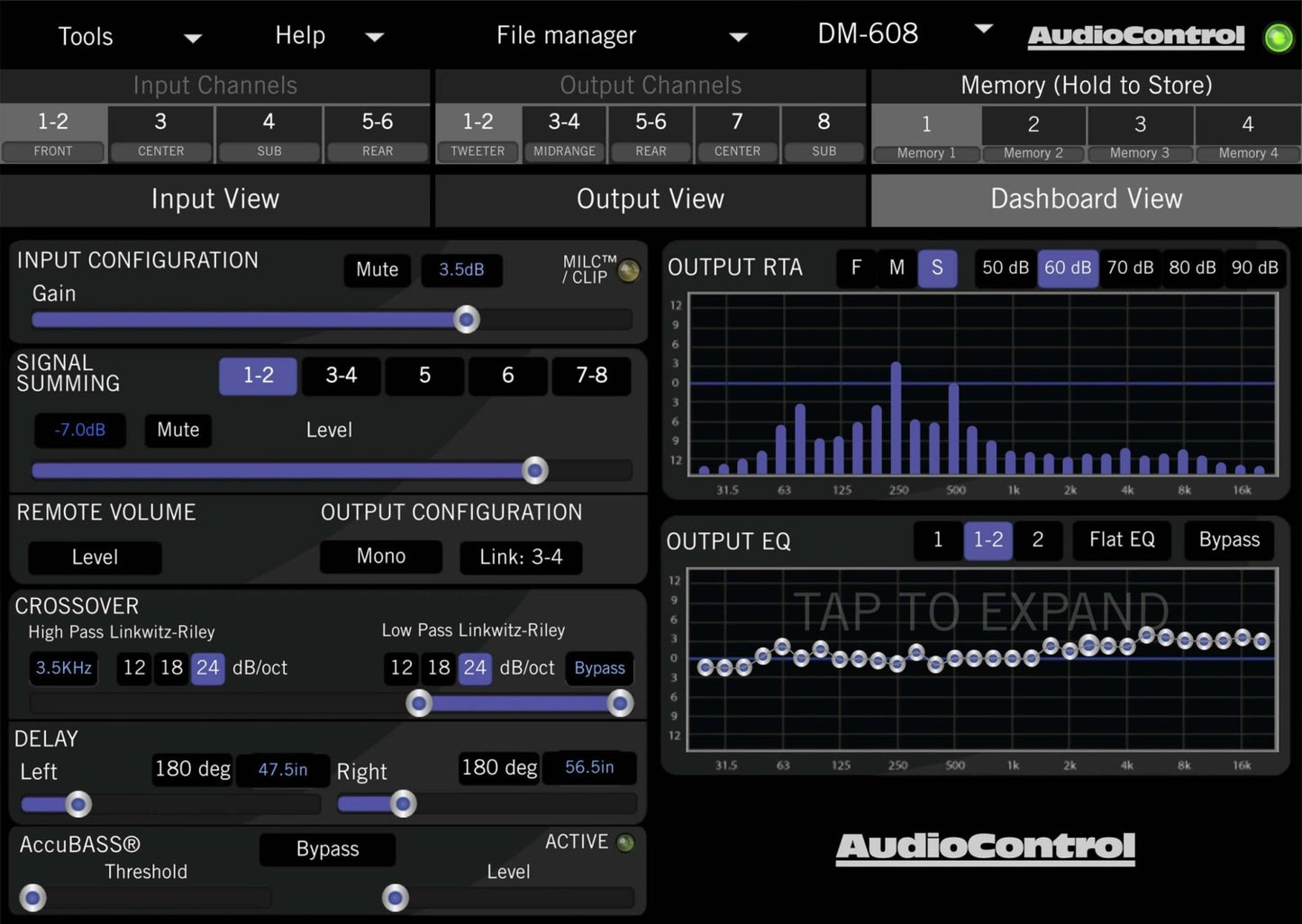 AudioControl DM - 608 - Sweetlake Customs