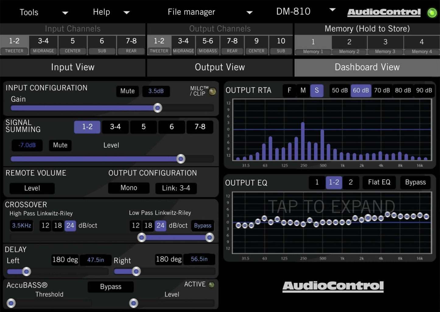 AudioControl DM - 810 - Sweetlake Customs