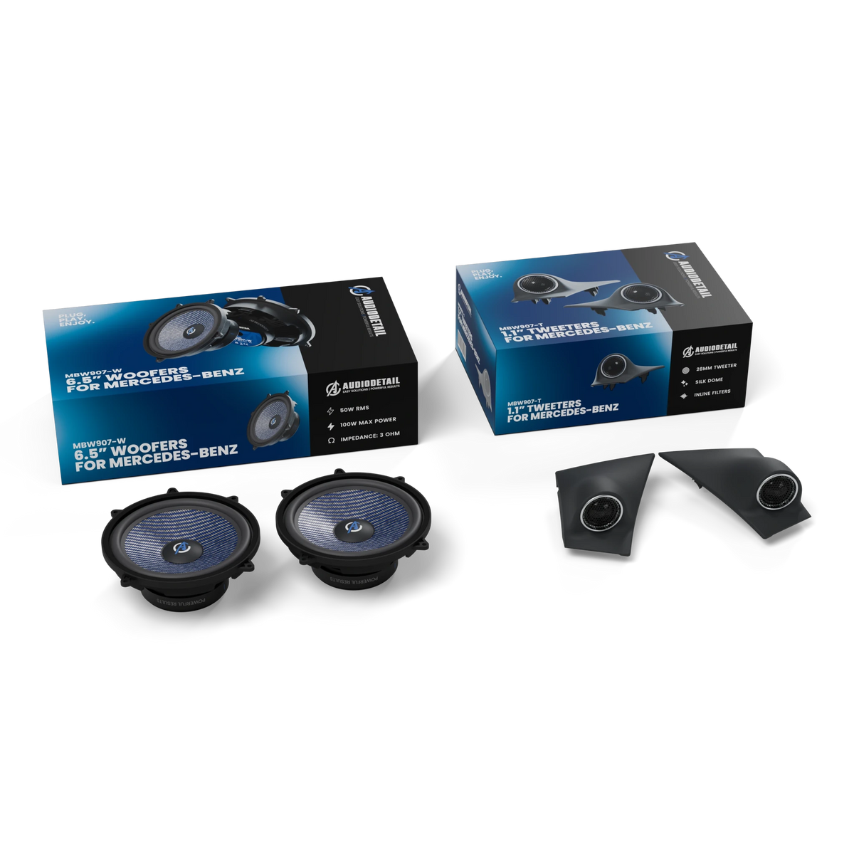 AudioDetail MBW907 2-Weg Set – Mercedes-Benz Sprinter W907/W910 - Sweetlake Customs