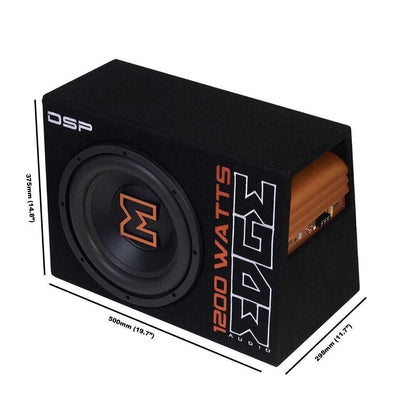 EDGE EDBX12ADSP - E3 12" DSP Subwoofer met Kabelset - Sweetlake Customs