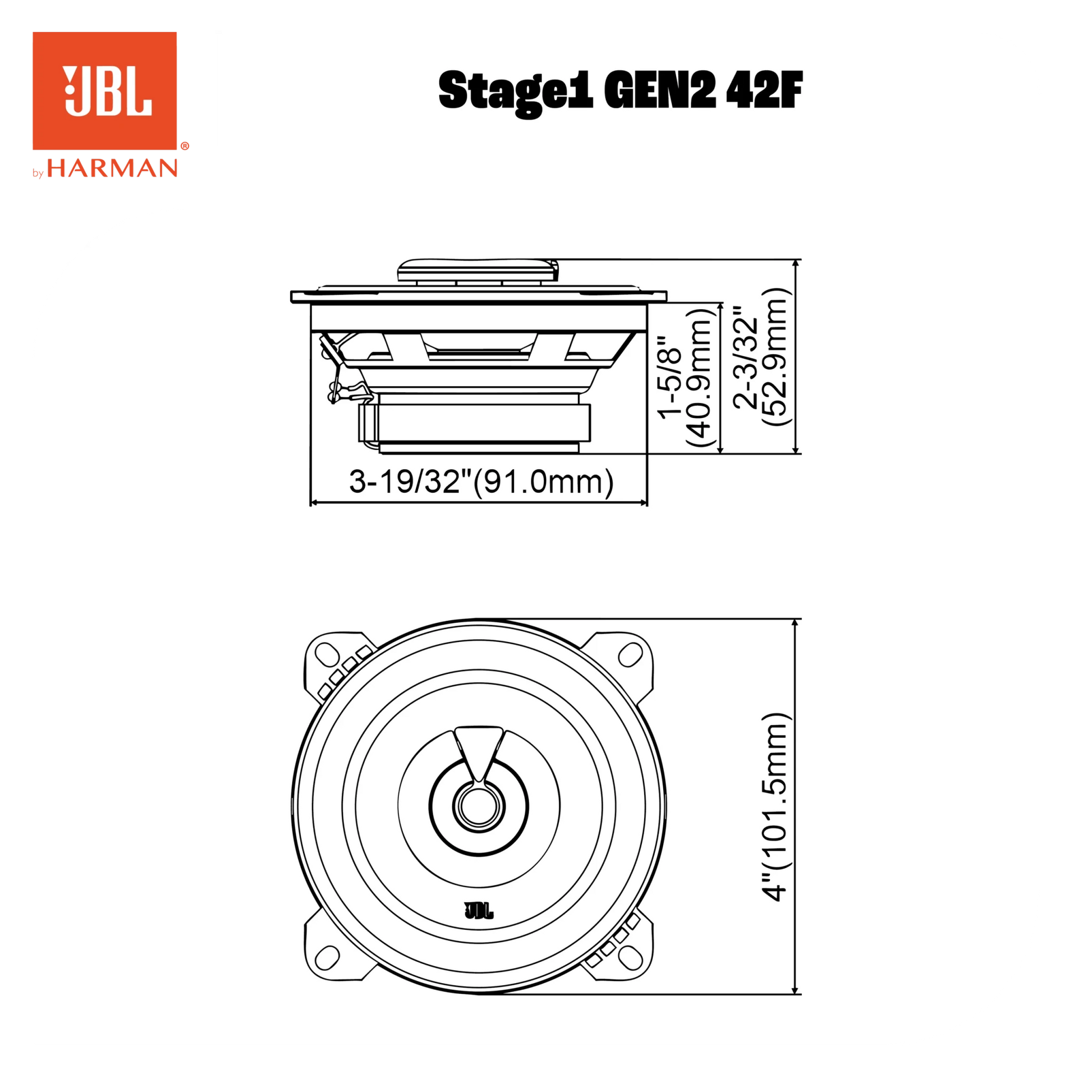 JBL STAGE1 GEN2 42F - Sweetlake Customs