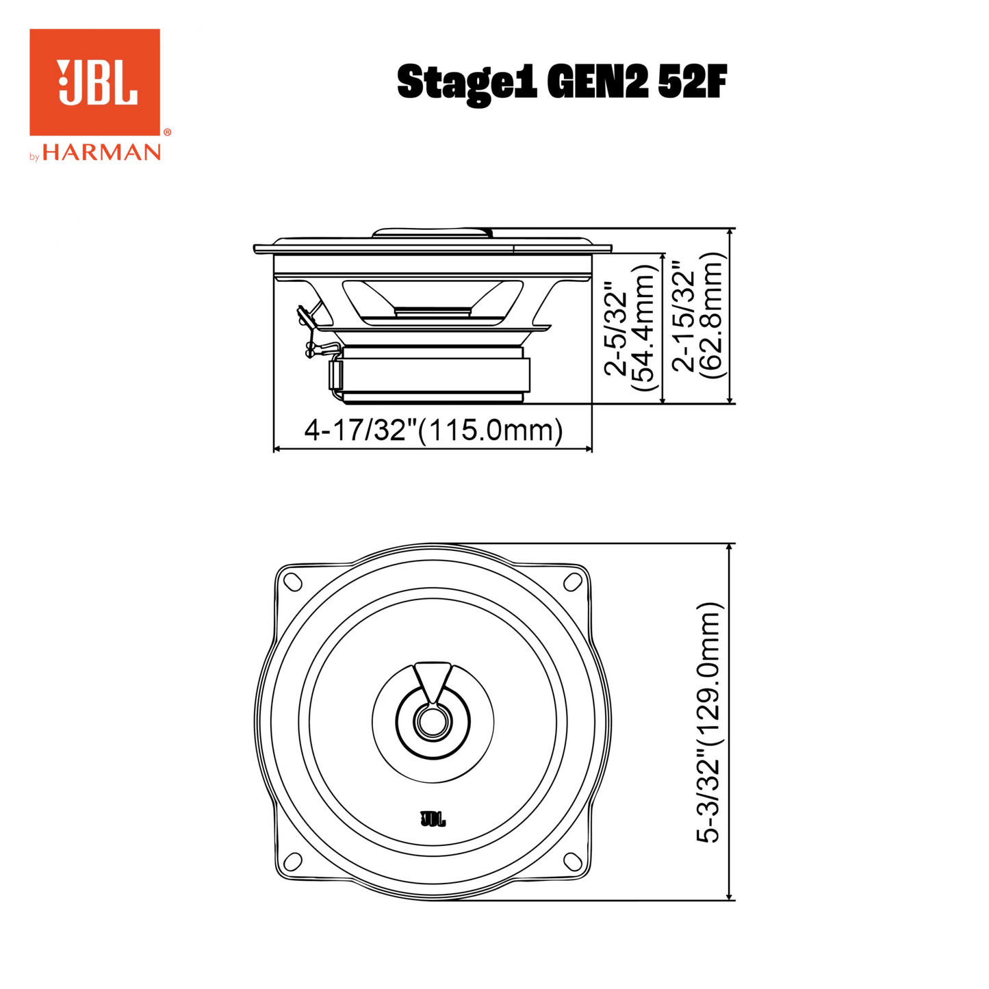 JBL STAGE1 GEN2 52F - Sweetlake Customs