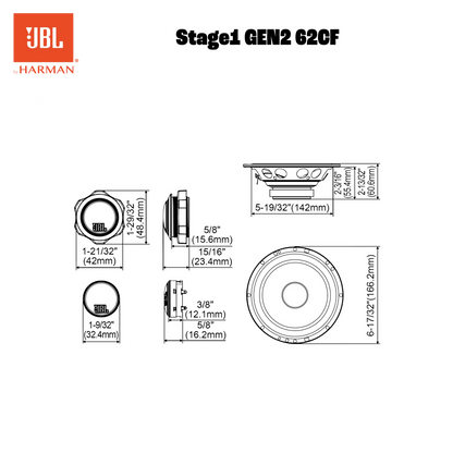 JBL STAGE1 GEN2 62CF - Sweetlake Customs