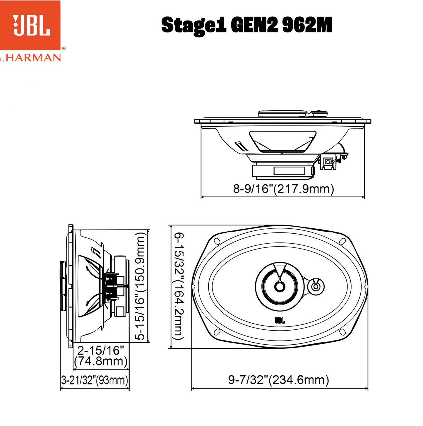JBL STAGE1 GEN2 962M - Sweetlake Customs