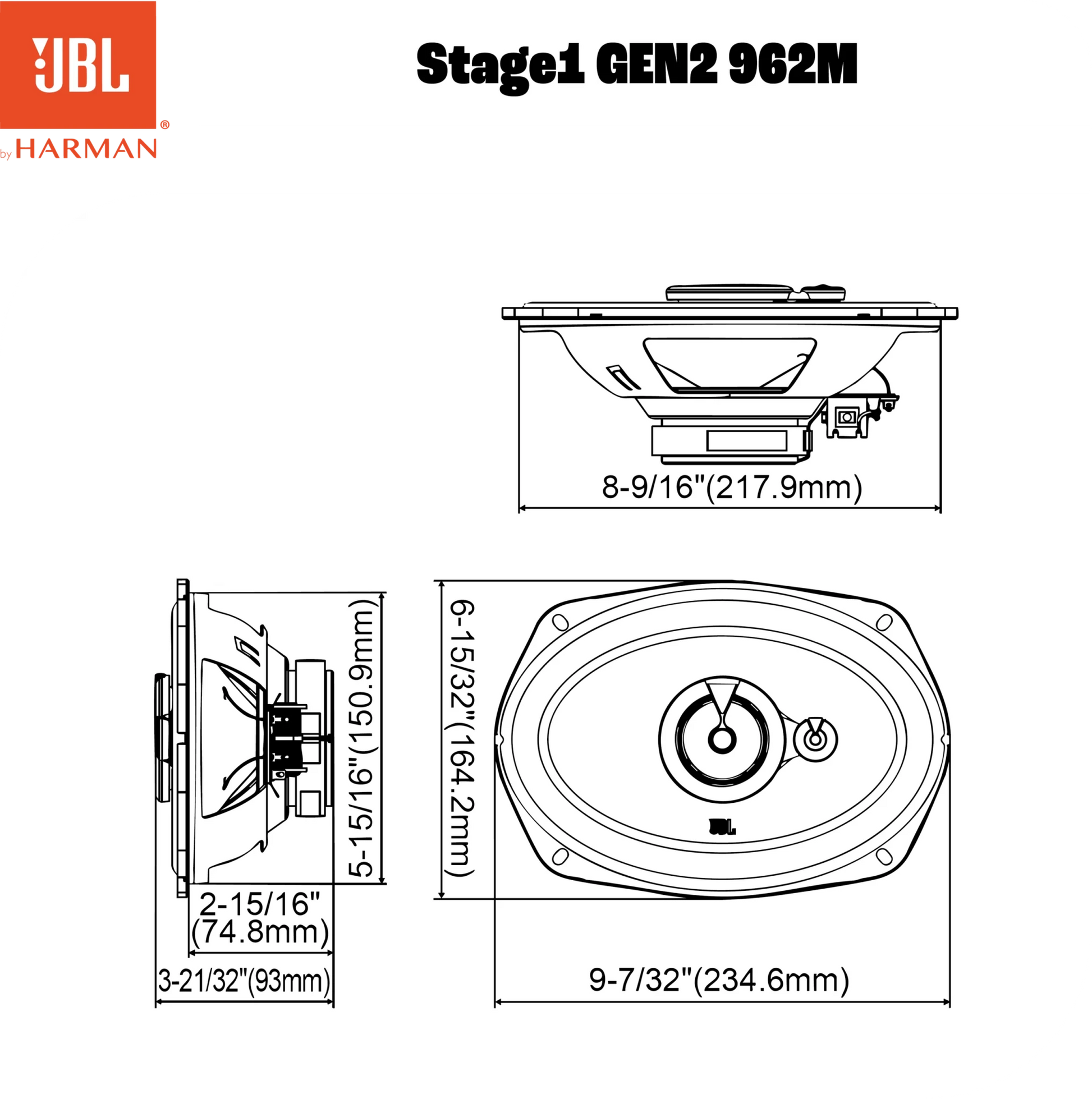 JBL STAGE1 GEN2 962M - Sweetlake Customs