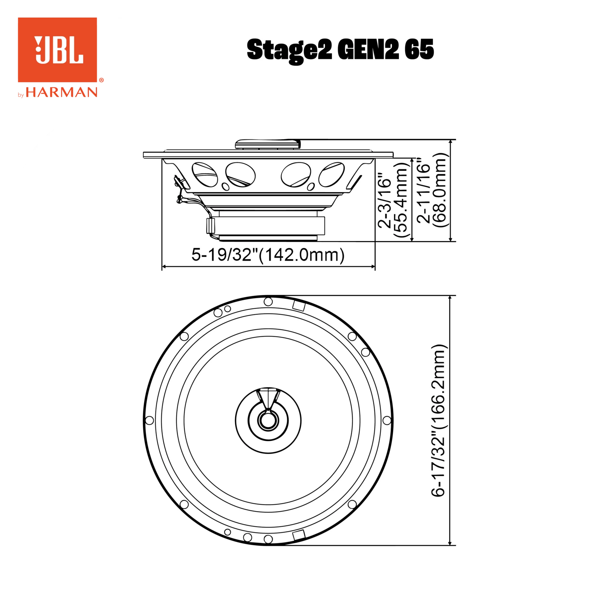 JBL STAGE2 GEN2 65 - Sweetlake Customs