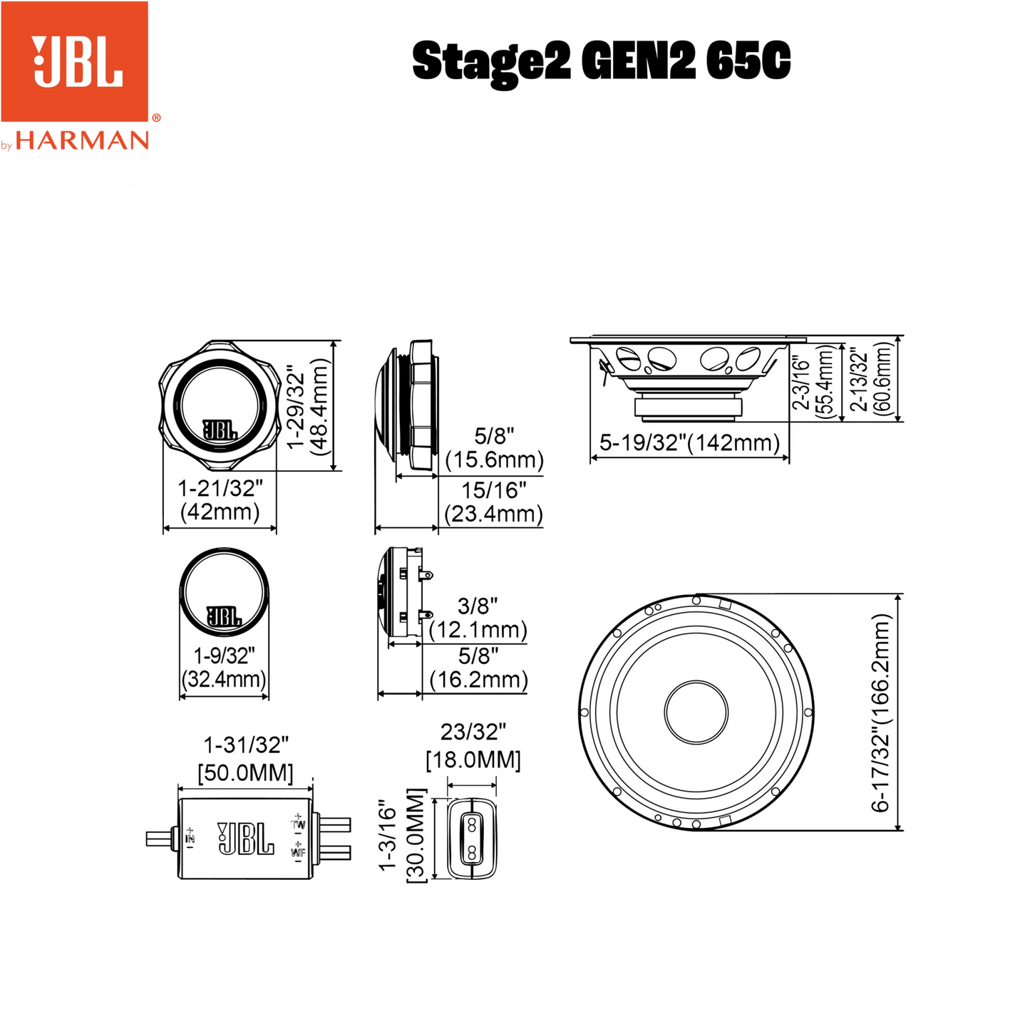 JBL STAGE2 GEN2 65C - Sweetlake Customs