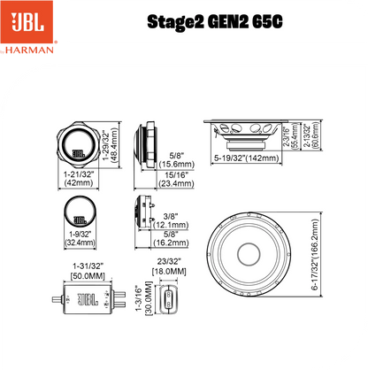 JBL STAGE2 GEN2 65C - Sweetlake Customs