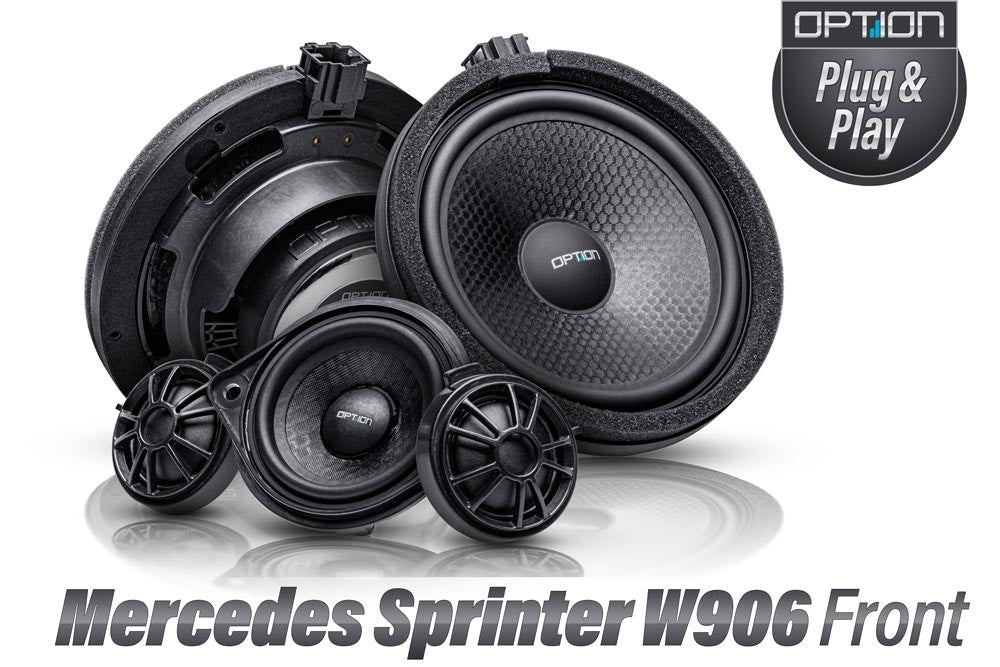 OPTION Mercedes Sprinter speakerset met gereedschap en isolatie - Sweetlake Customs