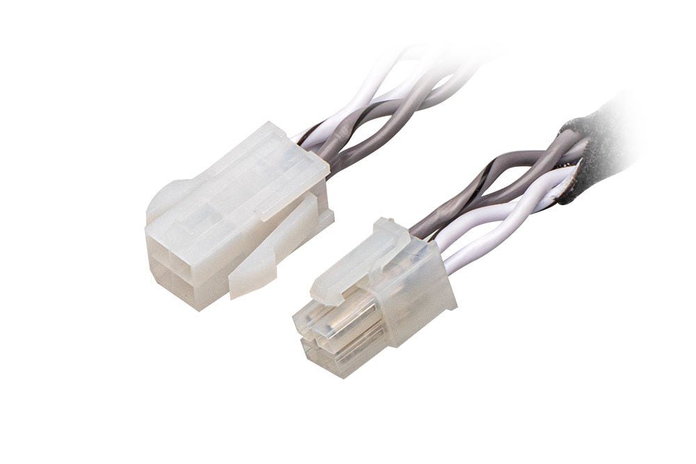 OPTION Molex Verlenging - 1.2m 0.75 mm² - Grijs/Wit - Sweetlake Customs