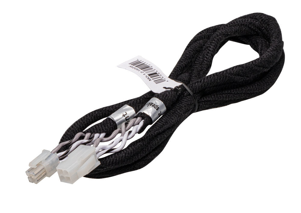 OPTION Molex Verlenging - 1.2m 1.5mm² - Grijs/Wit - Sweetlake Customs