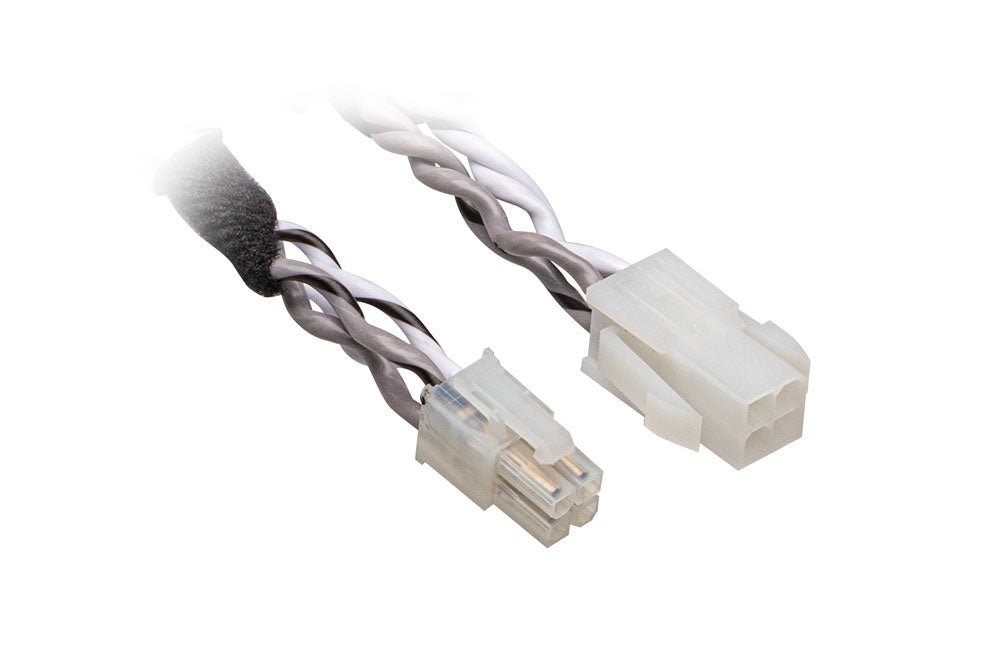 OPTION Molex Verlenging - 1.2m 1.5mm² - Grijs/Wit - Sweetlake Customs