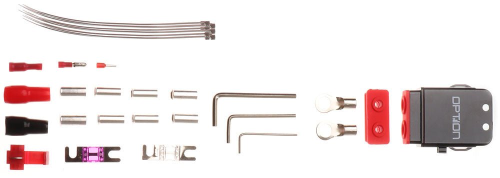 OPTION V20 100% Koper accu achterin 20mm² 80A - Sweetlake Customs