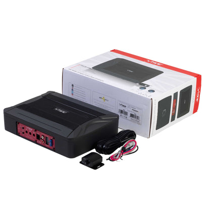 PULSEC8A - V4 | Slimline Underseat Subwoofer | 80 Watt RMS | met Basregelunit &amp; Gratis Kabelset - Sweetlake Customs