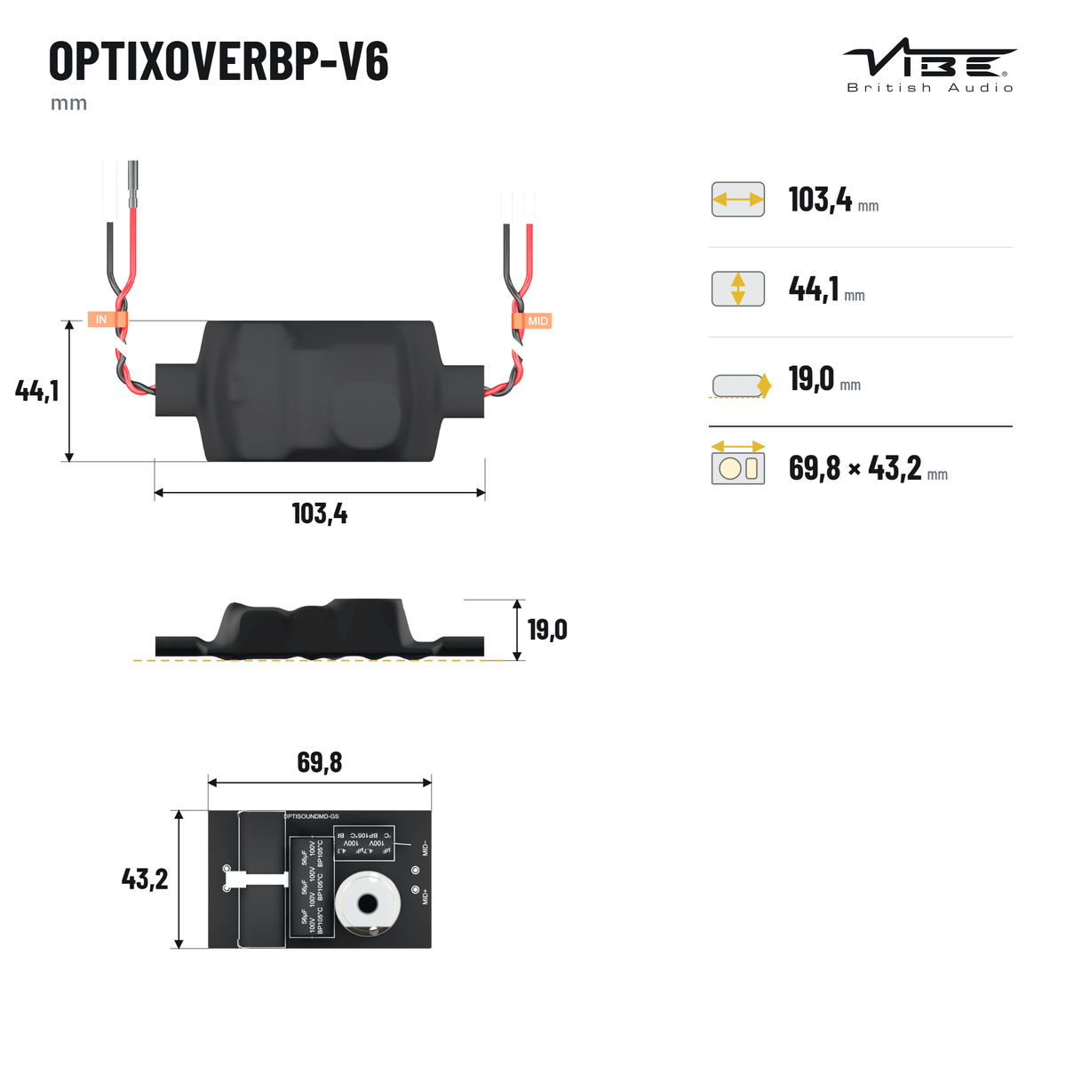 VIBE BA6MW + BA3M + BA1TW – 3-Weg Set - Sweetlake Customs