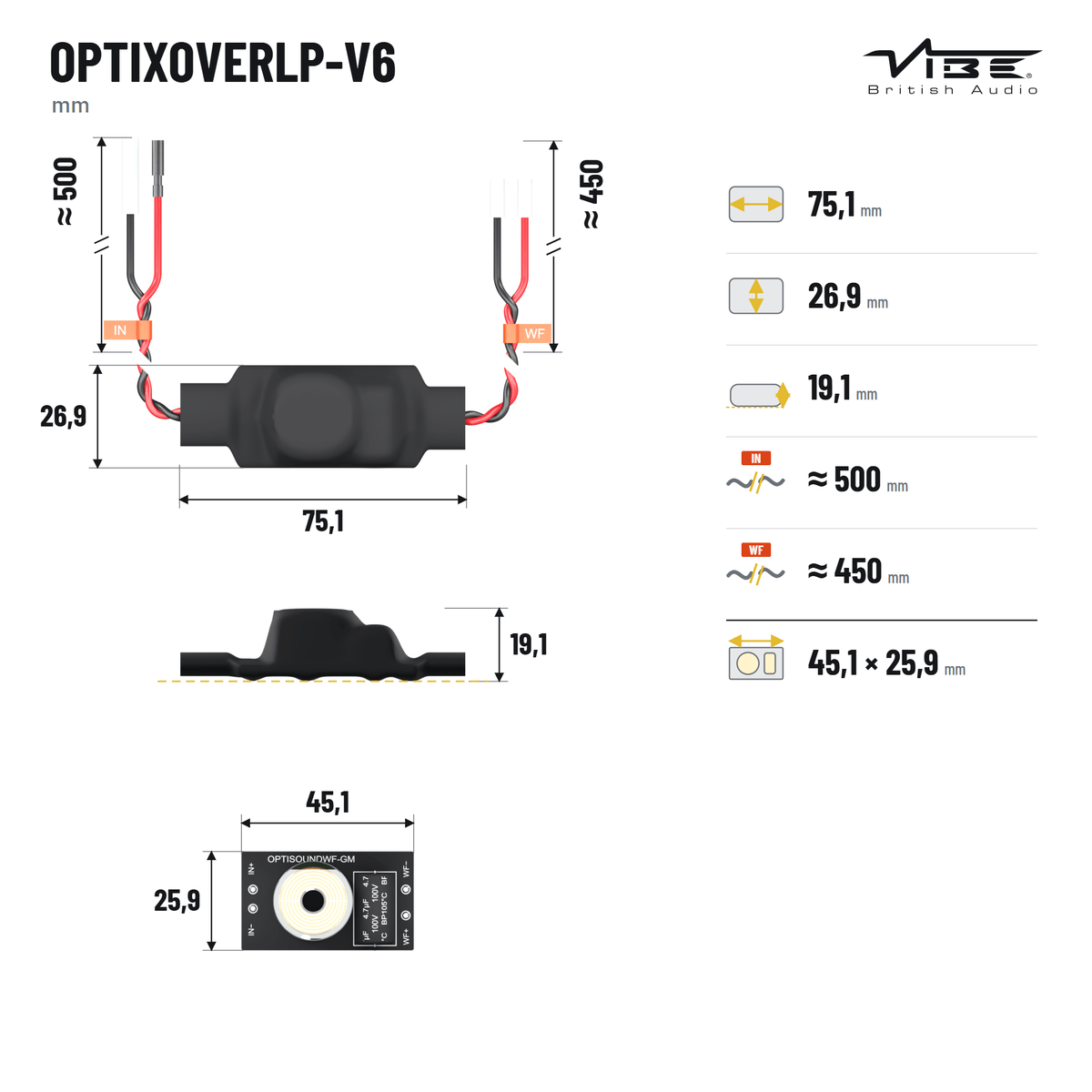 VIBE BA6MW-V4 + BA1TW-V4 – Incl. Inline filters - Sweetlake Customs