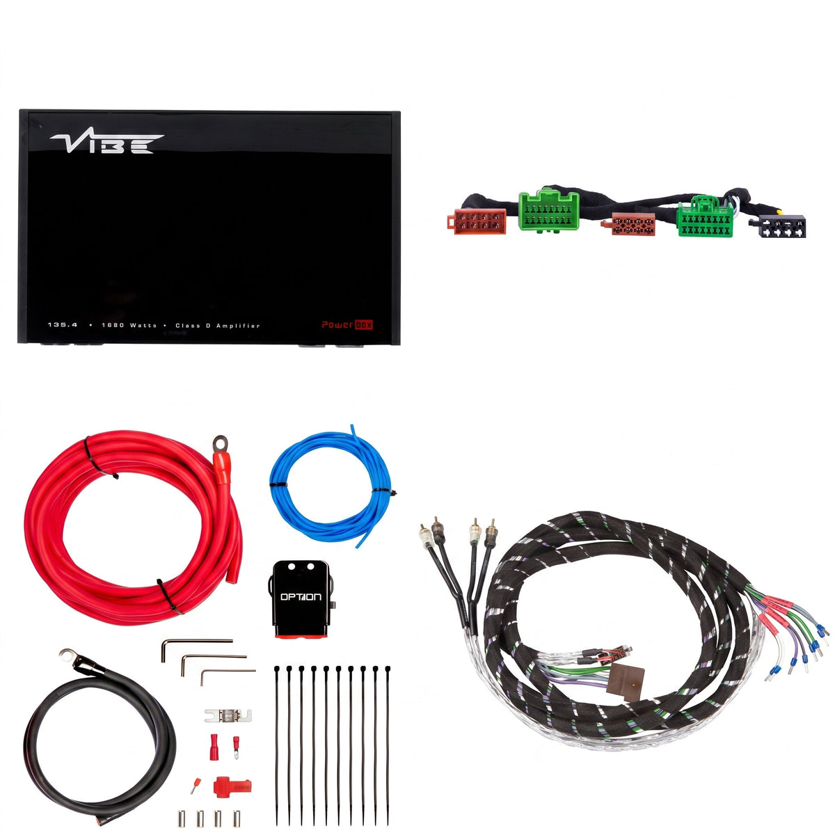 VIBE POWERBOX135.4 + PTAK-013 | Plug & Play Versterkerset | Volvo C30/C70/S40/V50 - Sweetlake Customs