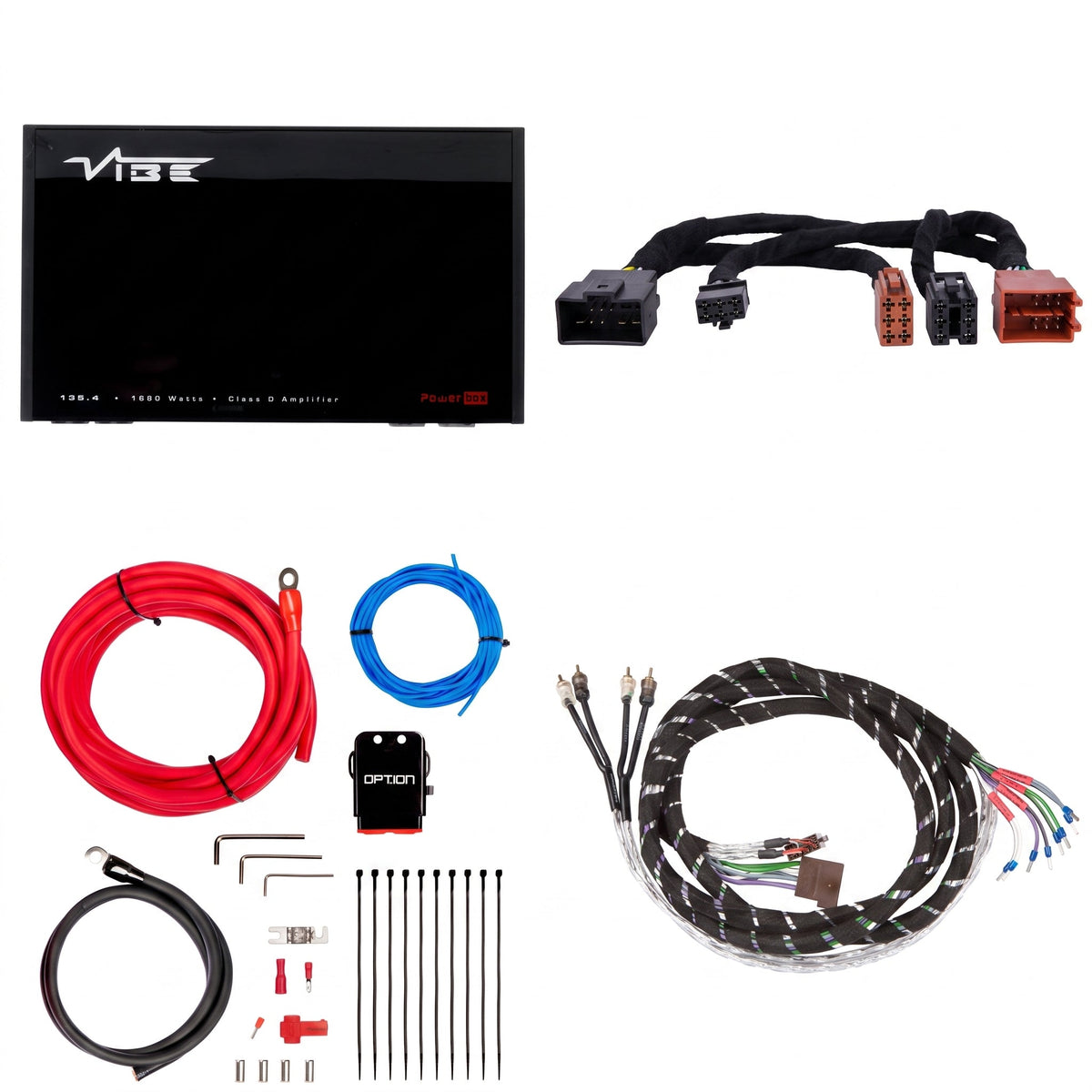 VIBE POWERBOX135.4 + PTAK-015 | Plug & Play Versterkerset | Volvo OEM Versterker - Sweetlake Customs
