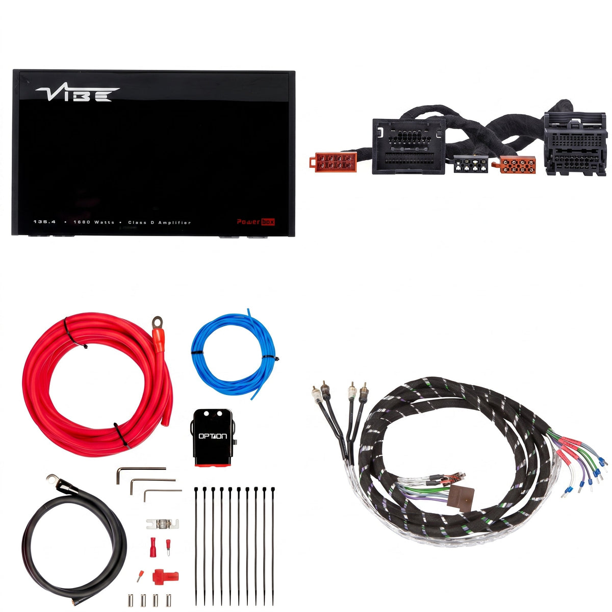 VIBE POWERBOX135.4 + PTAK-041 | Plug & Play Versterkerset | o.a. Chevrolet/Opel 2008-2020 - Sweetlake Customs