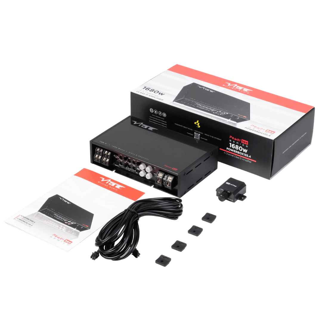 VIBE POWERBOX135.4 + PTAK-061 | Plug & Play Versterkerset | o.a. Toyota 1991-heden - Sweetlake Customs