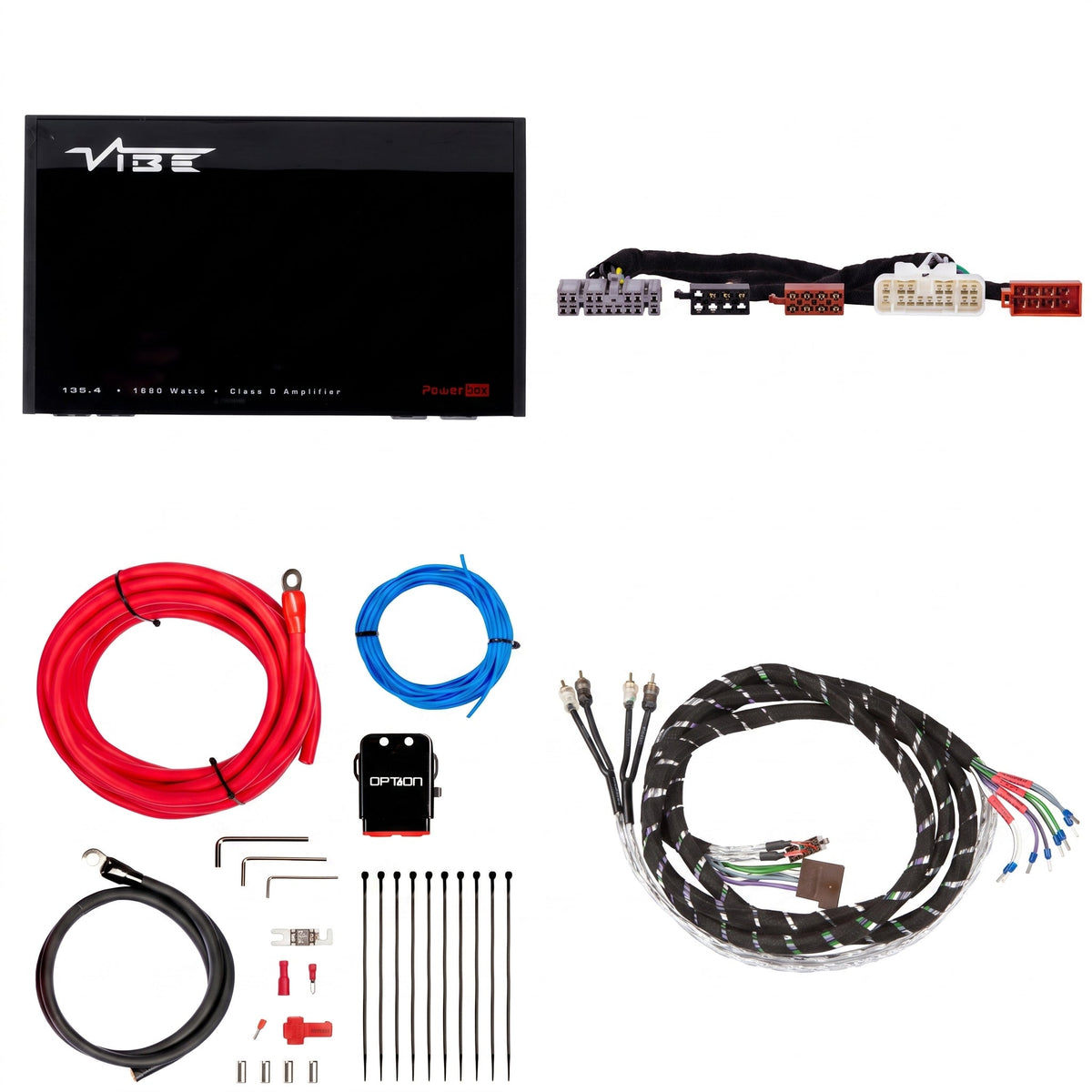 VIBE POWERBOX135.4 + PTAK-061 | Plug & Play Versterkerset | o.a. Toyota 1991-heden - Sweetlake Customs