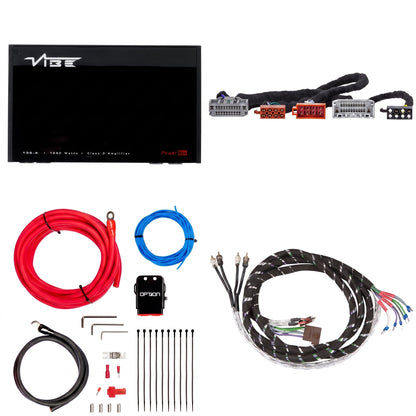VIBE POWERBOX135.4 + PTAK-086 | Plug & Play Versterkerset | Chrysler/Dodge/Jeep - Sweetlake Customs
