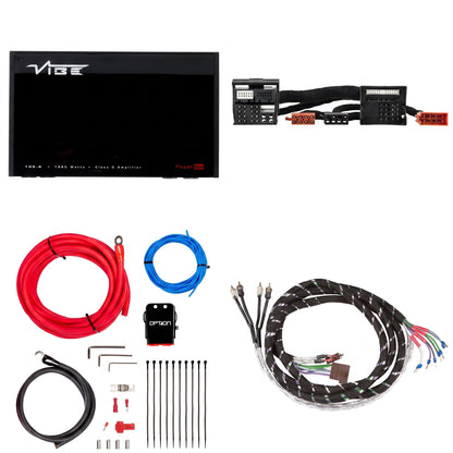 VIBE POWERBOX135.4 + PTAK-096 | Plug & Play Set | BMW Quadlock met 6-kanaals Actieve Aansluiting - Sweetlake Customs