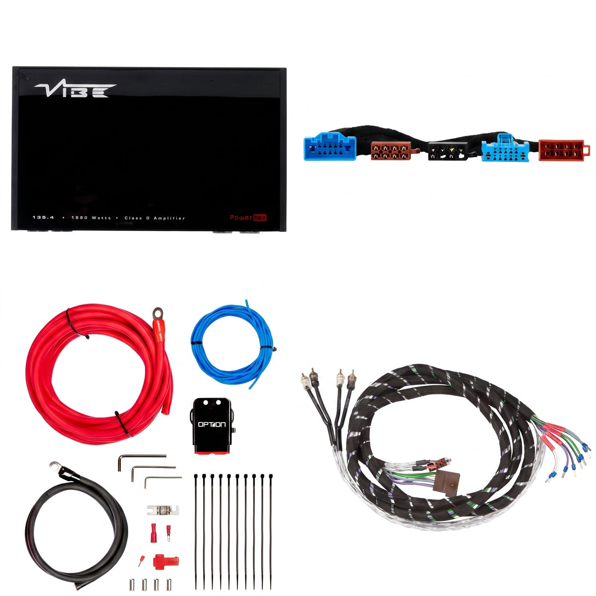 VIBE POWERBOX135.4 + PTAK-098 | Plug & Play Versterkerset | Diverse Citroën/Opel/Peugeot modellen - Sweetlake Customs
