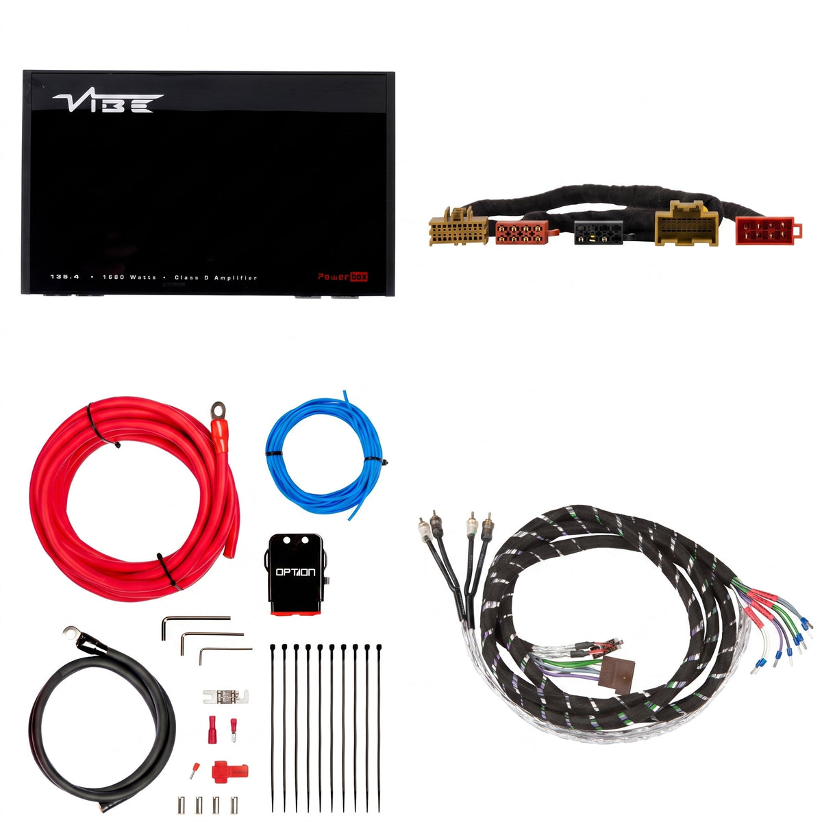 VIBE POWERBOX135.4 + PTAK-104 | Plug & Play Versterkerset | Opel - Sweetlake Customs