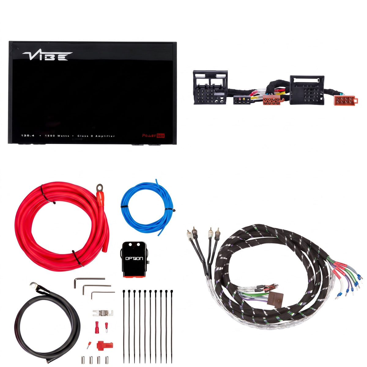 VIBE POWERBOX135.4 + PTAK-105 | Plug & Play Versterkerset | Citroën & Peugeot - Sweetlake Customs