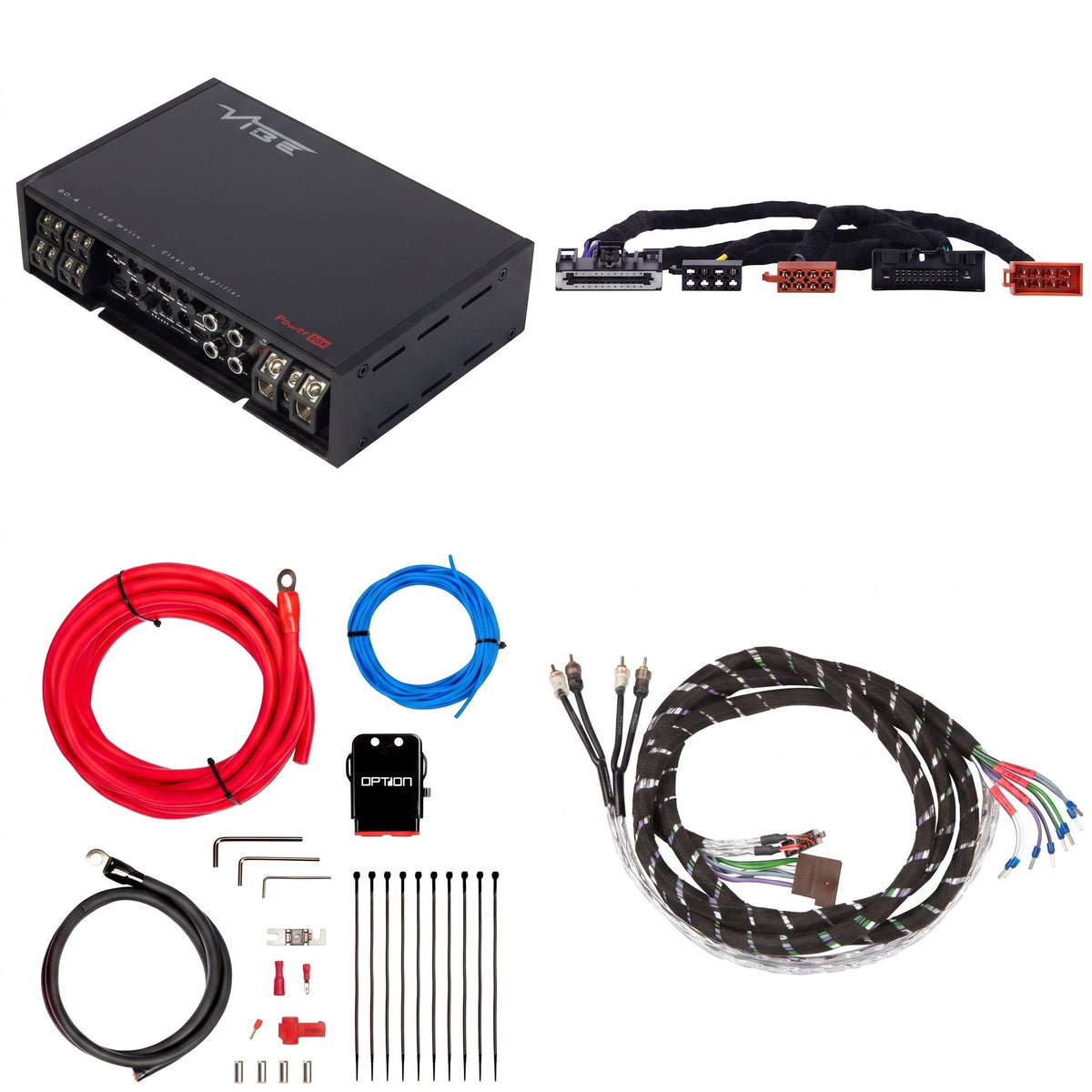 VIBE POWERBOX80.4 + PTAK-023 | Plug & Play Versterkerset | Ford vanaf 2010 - Sweetlake Customs