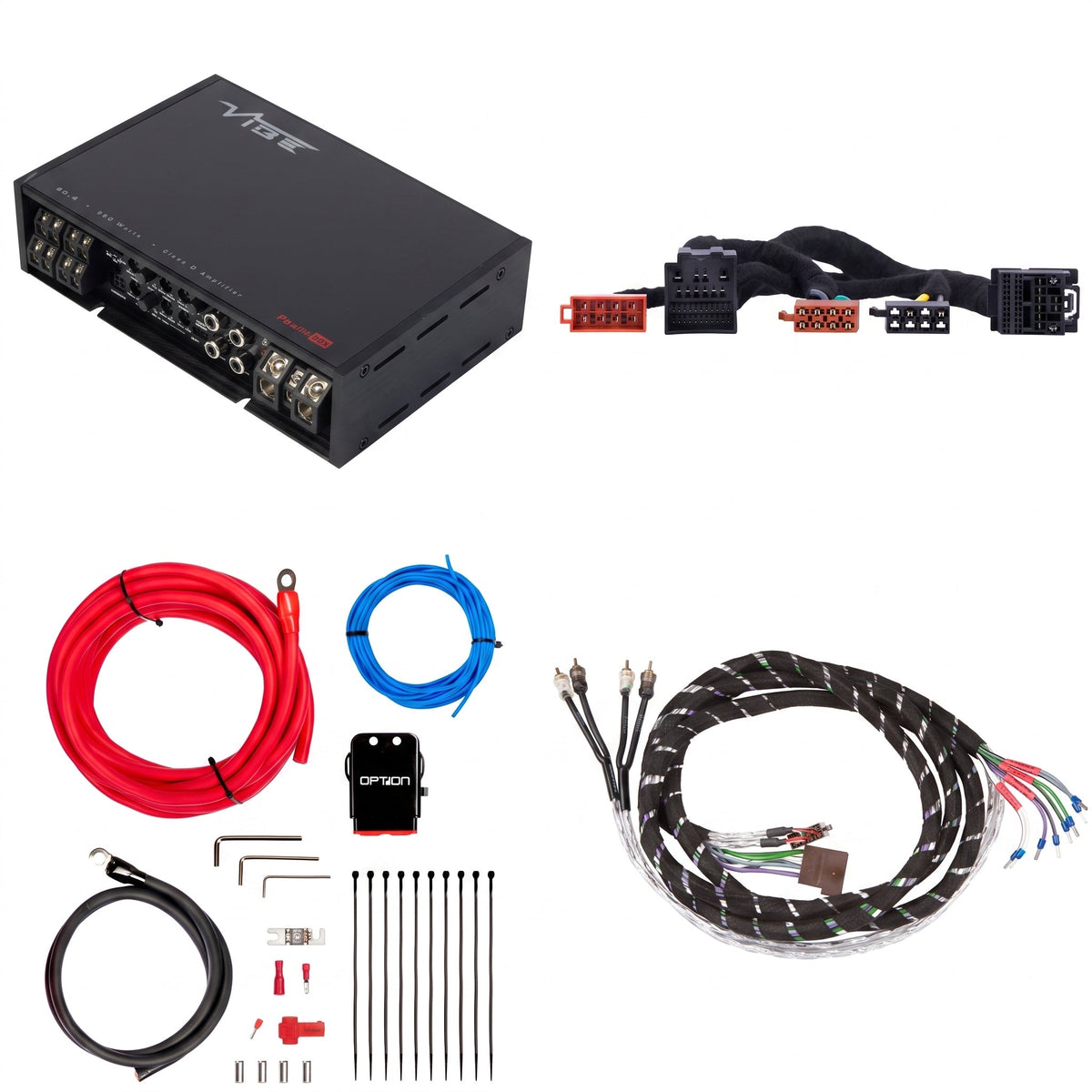 VIBE POWERBOX80.4 + PTAK-024 | Plug & Play Versterkerset | Ford vanaf 2018 - Sweetlake Customs