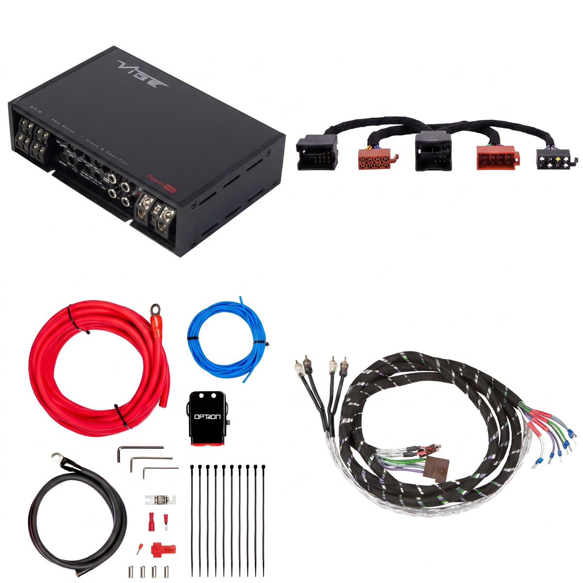 VIBE POWERBOX80.4 + PTAK-085 | Plug & Play Versterkerset | Fiat Ducato 2021-heden - Sweetlake Customs