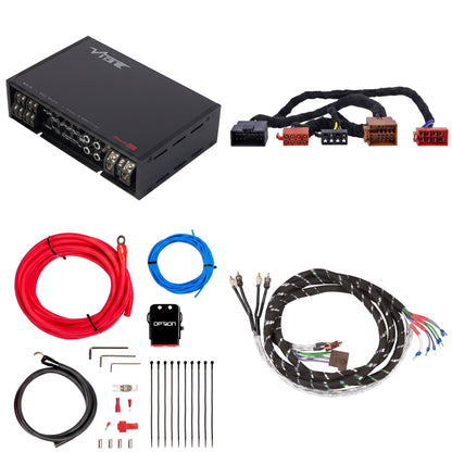 VIBE POWERBOX80.4 + PTAK-089 | Plug & Play Versterkerset | o.a. Honda/Suzuki - Sweetlake Customs